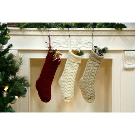 Paketti ainutlaatuisia burgundin ja norsunluun valkoisen, fuksia ja pellavan sekä neulottuja C-muotoisia koristeita