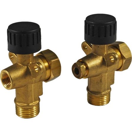 Beulco 5144829 Justeringsventil for vandstand med pakning, 2-pak, Vand