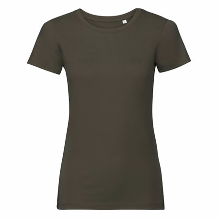 Russell Dam/Dam Organic Kortärmad T-shirt XXL Mörk Oliv