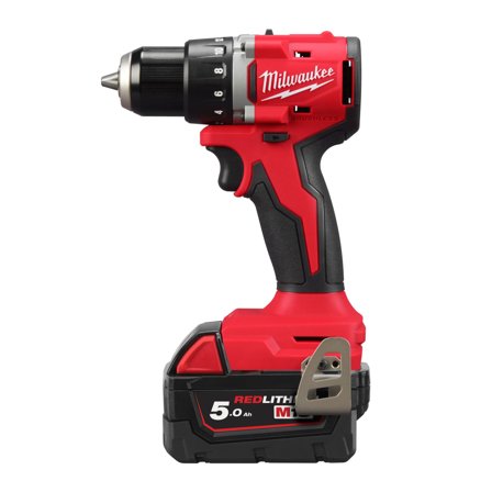 Milwaukee M18 BLDDRC-502C Borrskruvdragare med batteri och laddare, Elhandverktyg