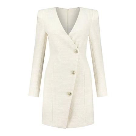 Nikkie Short Dresses , Beige , Dames , Maat: L Casual jurken