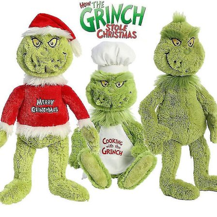 40 cm Hot Rare Christmas Grinch Plysjdukke Myke utstoppede leker Julebamse Barnegave