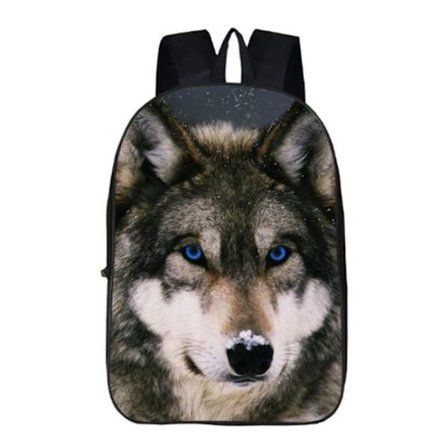 Sac à dos barn LUNAVO 42 x16 x 29 cm 3D-trykt dyresæk Egnet til drenge og piger, afslappet rygsæk.