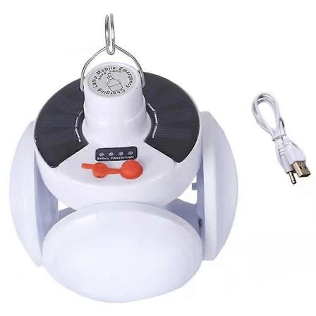 Lyckta med USB-uppladdningsbart batteri och krok