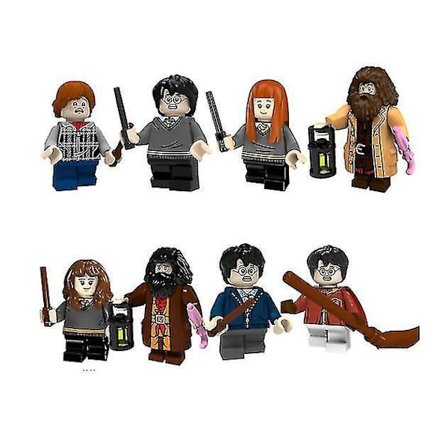 8 stk. Harry Potter Byggeklodser Minifigur Børns Pædagogiske Samlede Byggeklodser
