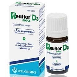 Reuflor D3 Gocce 5ml Integratore di Vitamina D3 Bambini