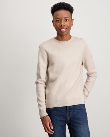 Brand Island LEO O-NECK KNIT KID Beige Pullover Jungen - Kids Brand Store