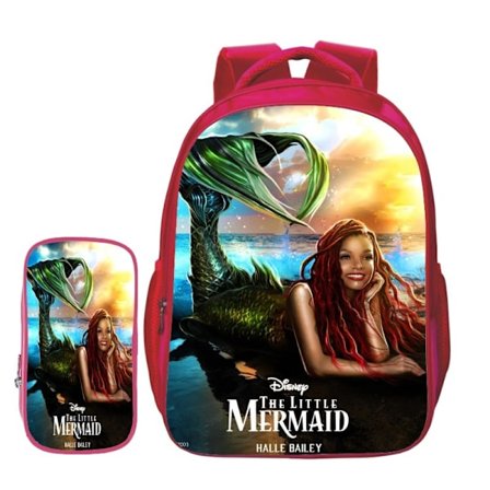 Den Lille Havfrue Skoletaske Piger Børn Skoletaske Disney Prinsesse