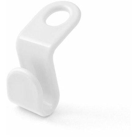 30-pakks kleshenger-koblingskrok, plassbesparende kleshenger-kobling, lukket kleshengerklips, hvit kleshengerforlengelsesklips med snorpose