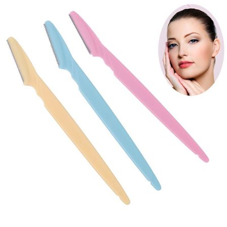 Ögonbrynskniv - Skäggkniv i 3-pack