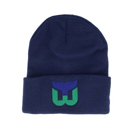 American Needle - NHL Blau Cuff Mütze - Hartford Whalers Knit NHL Navy Cuff @ Hatstore