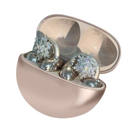 Kimaltelevat strassikorvakorut Monimutkainen talvihiutale-muotoinen klipsi