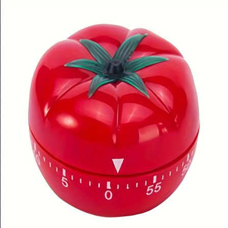 1 stk. Sød tomat-formet køkkenur - Optrækkelig, roterende påmindelse til madlavning og tidsstyring af studier