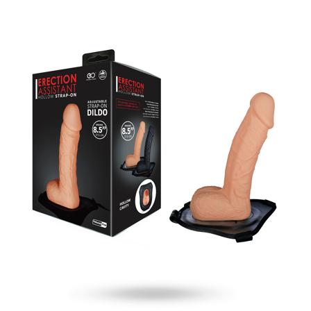 Erection Assistant Hollow Strap On 21.5 cm - Vuxen.se - Vibrerande, strapless & standars strap-ons