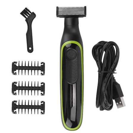 Professionell USB-laddning Elektrisk Rakapparat Skäggtrimmer Trimmer med Gränskam V-017