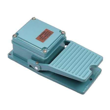 Kraftig fotbryter Spdt No Nc 15a 250v Aluminium Fotbryter Pedal Elektrisk Momentær Fotpedal Bryter, Tfs-402 Blå