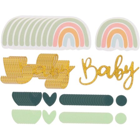 Konfetti för Baby Shower 60 st Könavslöjande Dekoration