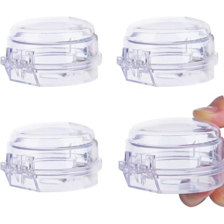 4 stk. Knaphåndtag Gas Komfur Knaphåndtag Betræk til Børnesikkerhed Beskyttelse