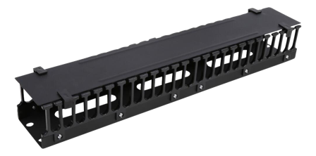 Deltaco 19-20 - kabelstyringsstang - 2U - 19"