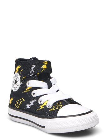 Converse Ctas 1V Hi Black/Golden Wren/Ghost Town - Black - 19