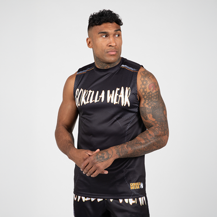 Gorilla Wear Clayton Treenitoppi Musta Kultainen