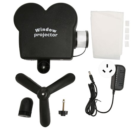 Halloween-projektor Halloween-vinduprojektorlamper med stativ for hjemmevisning Julfilmer Festdekorasjoner 100-240V AU-kontakt