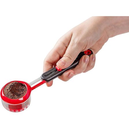 Kaffe Måleske, Justerbar Volumen Spiseske Måleske til Kaffe, Sukker Salt Pulver Krydderi Pulver Te Gram, Bagning Madlavning Kvantitativ