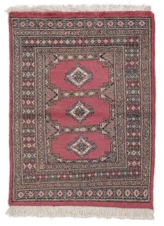 Oriental Pakistan Bokhara 2Ply Rug 79X105 Dark Red/Brown Wool, Pakistan