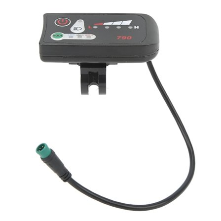 Elektrisk Sykkel LED Strømvisningspanel Elektrisk Sykkel Modifikasjonsvisning Måler med Vanntett 5P Hannkontakt for 22,2 mm Styre 36V