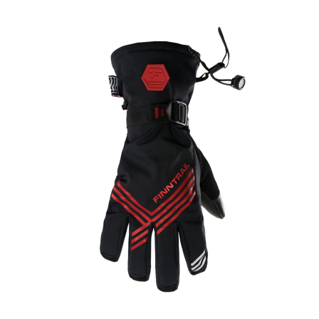 Guantes de Nieve Wintersport Finntrail Grafito rojo L