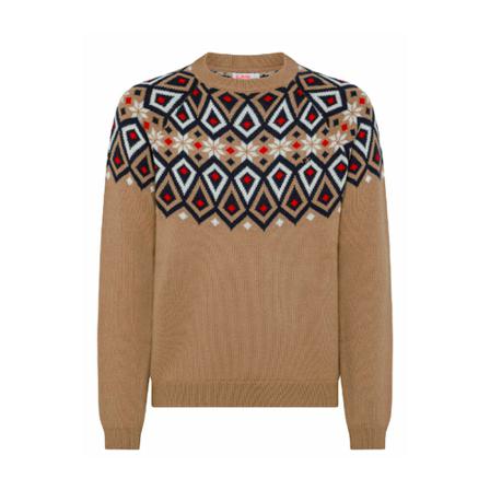 Sun68, Round-neck Knitwear Beige, Heren, Maat:M