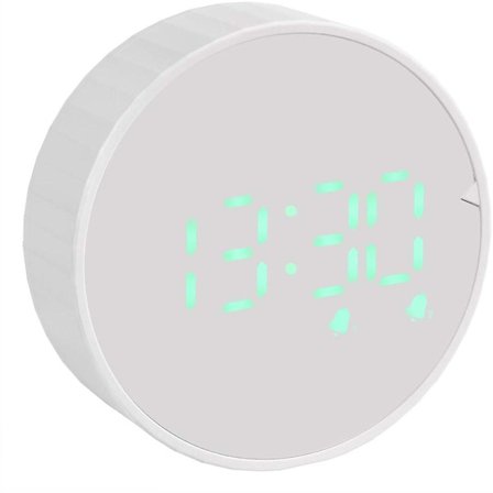 Digitaalinen herätyskello Lasten herätyskello Digitaalinen matka-herätyskello LED-lämpötilan, päivämäärän, 12/24 tunnin, keittiöajastimen, 