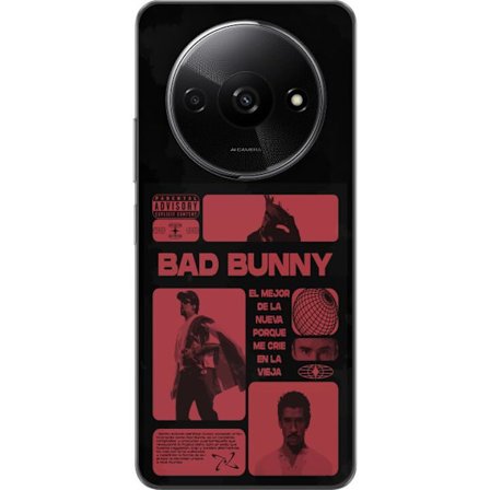 Kompatibelt Mobildeksel til Xiaomi Redmi A3 Bad Bunny NFL-inspirert skjoldlogo med amerikansk fotball og stjerner