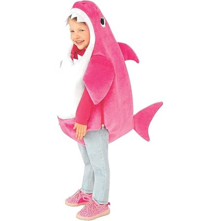 Baby hai kostyme for barn (110CM, rosa), spill baby hai melodi
