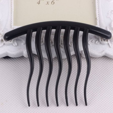 4 kpl Insert Hairpin Comb Ponytail Hair Hair Haarukka MUSTA