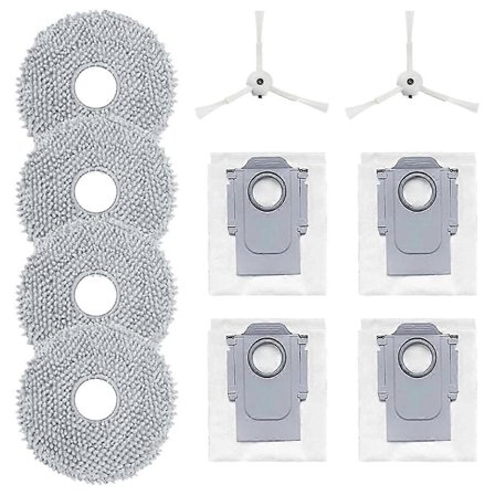 For Q P10 Robotstøvsuger Sidebørste Moppeklut Støvposer Erstatningsdeler Tilbehør