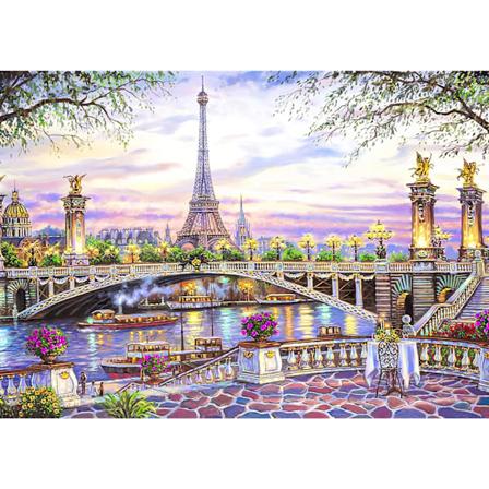 Diamantmålning / DIY 5D Diamantmålning - 30x40cm -Paris(Stil 5)
