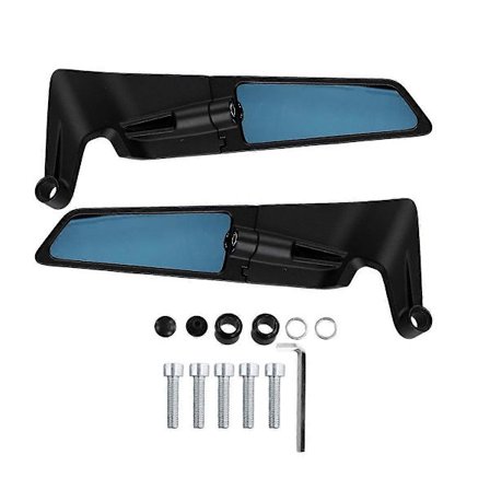 Motorcykelspeglar Justerbar Roterande Backspegel för Z650 Z900 2021-2023 Fast Vindvinge Sidospegel