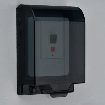 Bryter Beskyttelsesdeksel Stikkontakt Vanntett Boks SVART