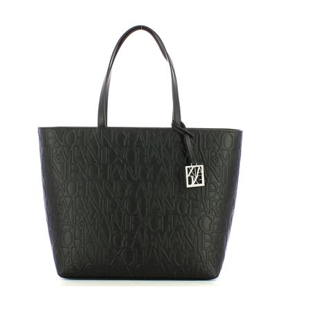 Armani Exchange, Shopper logata Zwart, Dames, Maat:ONE Size