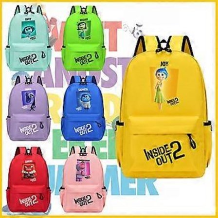 Inderst Inde 2 Tegnefilmsrygsæk til Børn og Studerende (Frygt)