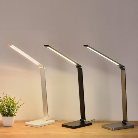 Øjenbeskyttende skrivebordslampe, justerbar dæmpning natlampe opladningsmodel 39*19*11*4cm