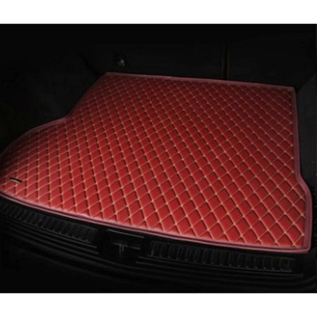 Auton takakontin matto Volvo V60 2011-2018 -malleihin, nahkainen tavaratilan suojus, sisätilan takakontin matto (väri: ruskea, koko: 1 kpl)