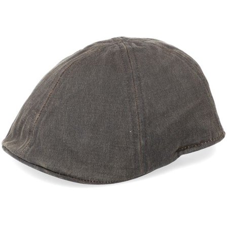 Stetson - Brun flatcap Keps - Level Co/Pe Brown Flat Cap @ Hatstore