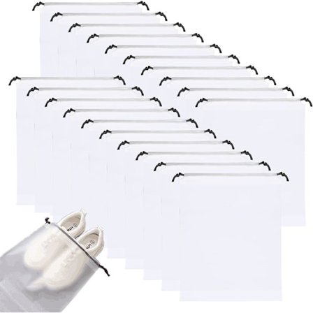 20 stk. Skovesker Oppbevaringsposer Multifunksjonell Vanntett Kosmetikkveske Undertøysveske Reiseoppbevaringsveske Støvtett Pose Skosoppbevaringspose