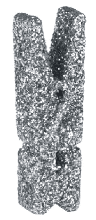 Pyykkipojat glitter-hopea 12-pack