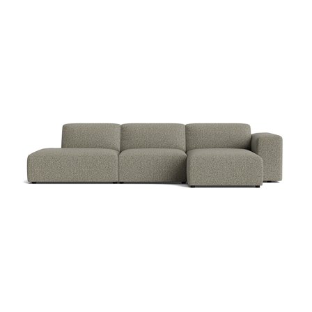 Soma Chaiselongue-Sofa, rechts | Open end, Puente Grün, modernes Design, bequeme Polsterung, hoher Sitzkomfort, zeitloser Stil, 75cm Höhe