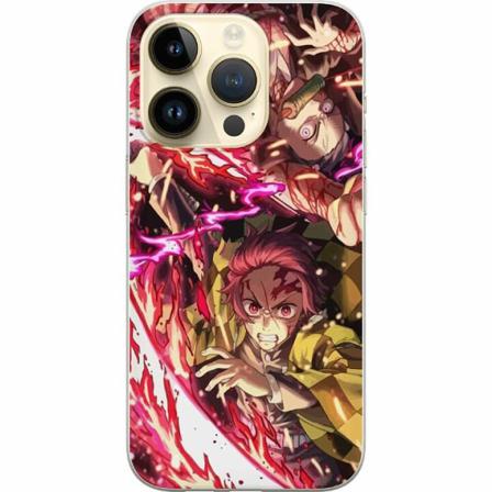 Apple Iphone 14 Pro Mjukt Skal - Demon Slayer