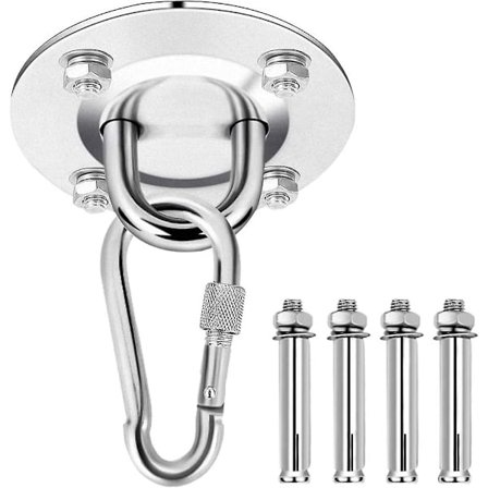 Katon koukku, kattokiinnitys ripustusvaljaat ripustussarja riipputuolille, riippumatolle, liina-trainerille, nyrkkeilysäkille, joogalle