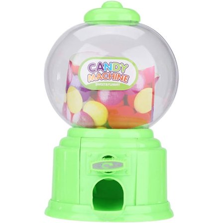 Barn Godis Maskin Plast Mini Spargris Dispenser Barn Present (Grön)